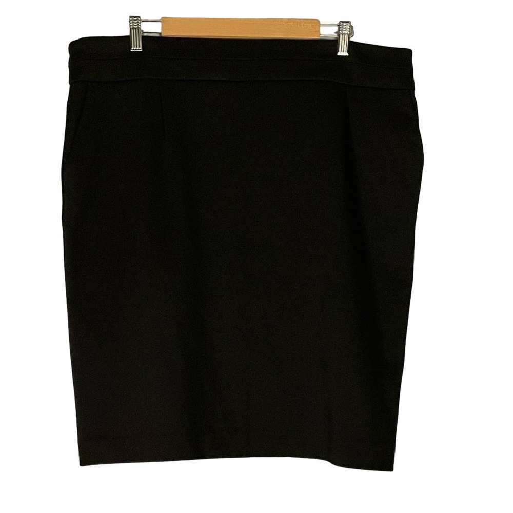 George Fully Lined Black  Pencil Skirt Size 16